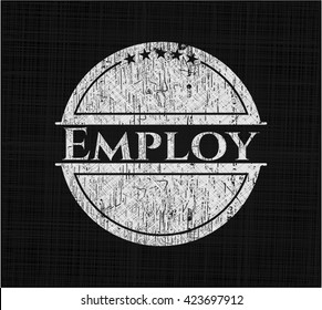 Employ chalkboard emblem