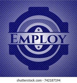 Employ with denim texture