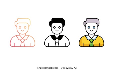 Employ icon design with white background stock illustration