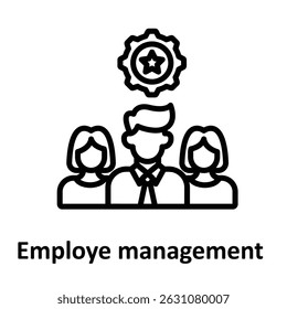 Employe management Vector icon which can easily modify or edit 

