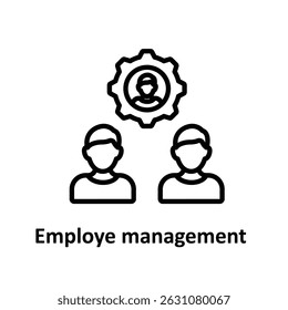 Employe management Vector icon which can easily modify or edit 
