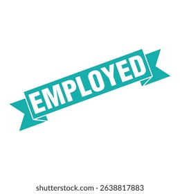 Employed Letter Rubber Stamp Template Design