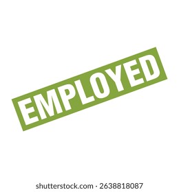 Employed Letter Rubber Stamp Template Design