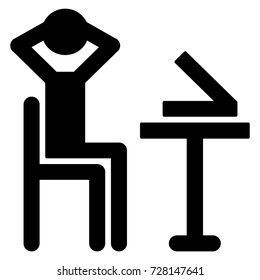 Employee activity at office icon with good precision design