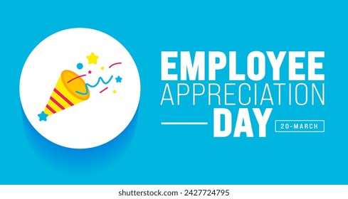 Employee Appreciation Day background design Template.