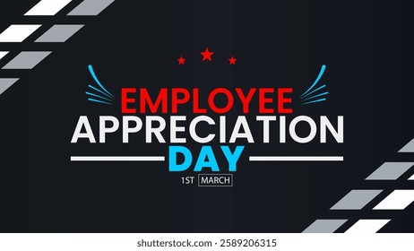 Employee Appreciation Day Banner, Celebrate and Recognize Hard Work