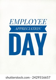 Employee Appreciation Day concept. First Friday in March. Holiday concept. Template for background, banner, card, poster with text inscription. Vector illustration