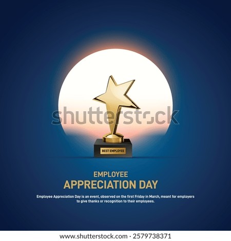 employee appreciation day. employee appreciation day creative banner, poster, social media post, postcard, background, backdrop, web banner, cover, template, greetings card design etc.