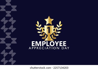 Employee Appreciation Day. First Friday in March. Holiday concept. Template for background, banner, card, poster 