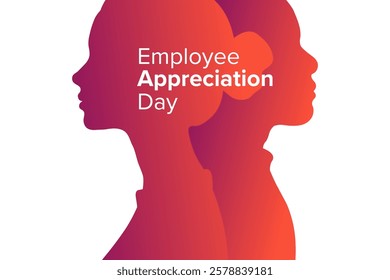 Employee Appreciation Day. Holiday concept. Template for background, banner, card, poster with text. Vector EPS10 illustration