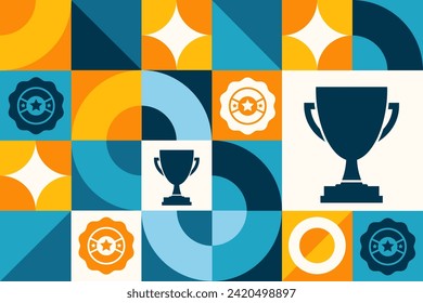 Employee Appreciation Day. Seamless geometric pattern. Template for background, banner, card, poster. Vector EPS10 illustration