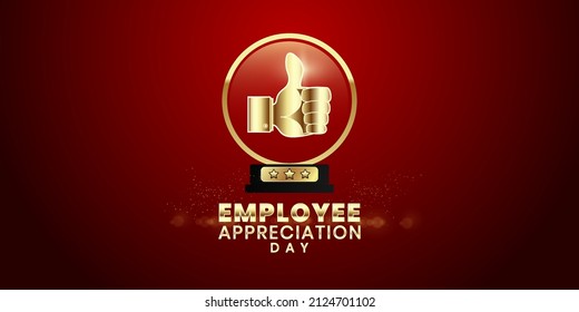 Employee Appreciation Day. Template For Background, Banner, Card, Poster