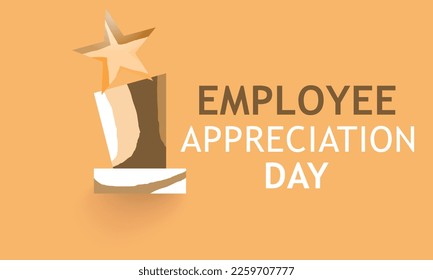 Día de Apreciación de Empleados. Plantilla para fondo, cartel, tarjeta, cartel 