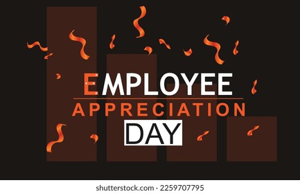 Employee Appreciation Day. Template for background, banner, card, poster 
