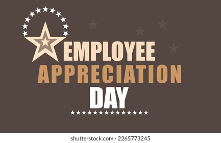 Employee Appreciation Day. Template for background, banner, card, poster 