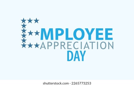 Employee Appreciation Day. Template for background, banner, card, poster 