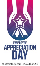 Employee Appreciation Day. Vector illustration. Holiday poster