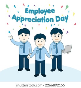 Employee Appreciation Day Vector, perfect for office, company, school, social media, advertising, printing and more