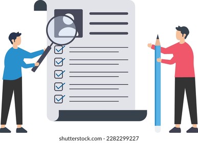 Employee assessment, Evaluation or employee assessment, rating or performance review, improvement concept, satisfaction feedback, appraisal or measure performance
