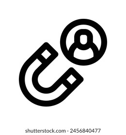 employee attachment icon. vector line icon for your website, mobile, presentation, and logo design.