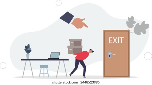Employee attrition and human resources staff changing.Workforce turnover and replace with new labor