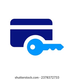 Employee authentication, Keycard, Window Key, Log In, Account privacy, Payment security, Secure payment, Credit card. icon set.