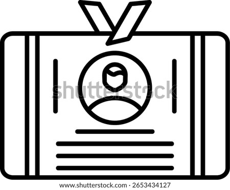Employee Badge Filled Style Icon Design