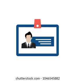 EMPLOYEE BADGET FLAT ICON