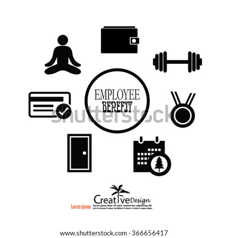 employee benefit concept.vector illustration.