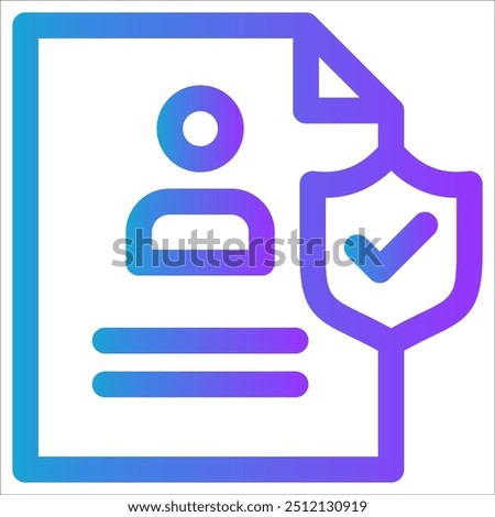 Employee benefit icon vector concept of Business Insurance icon symbol illustration