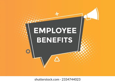 employee benefits button web banner templates. Vector Illustration 
