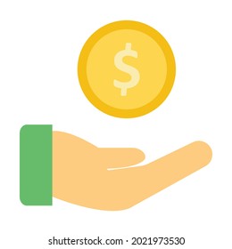 Employee benefits flat vector icon which can easily modify or edit 