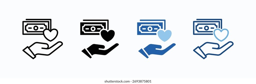 Vector aislado de Colección de varios estilos de la hoja de íconos de beneficios para empleados