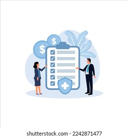 Employee benefits package concept. Compensation supplementing employee's salary. Worker advantages: overtime, medical insurance, vacation and retirement benefits.