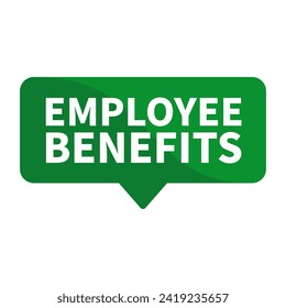 Beneficios De Los Empleados Texto En Forma De Rectángulo Verde Para Información Detalle Anuncio Comercial Marketing Social Media
