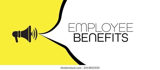 employee benefits text on white background