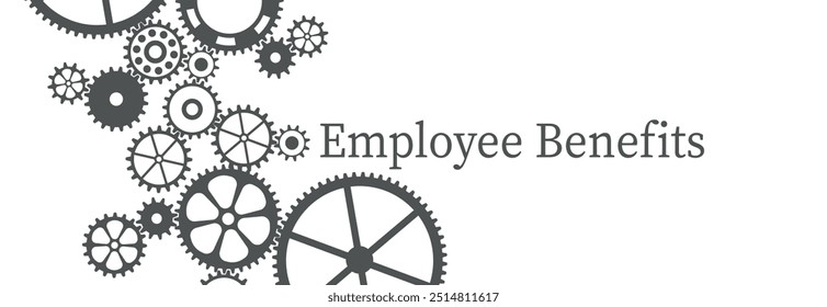 employee benefits text on white background