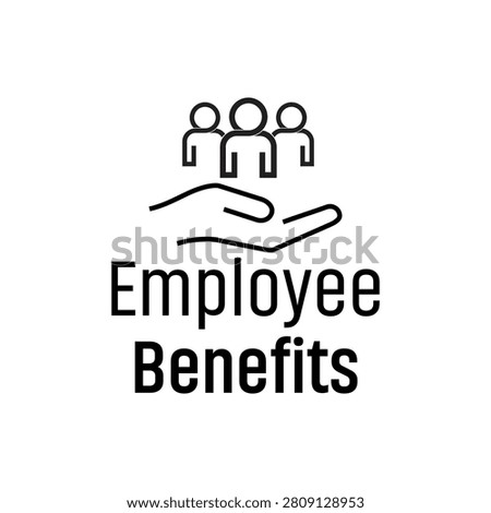 employee benefits text on white background