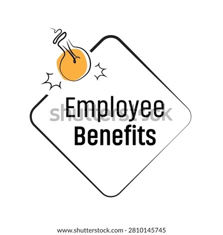 employee benefits text on white background
