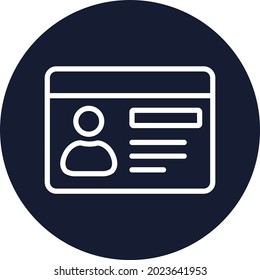 Employee card Isolated Vector icon which can easily modify or edit

