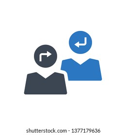 Employee change icon