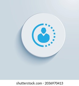 Employee Change Monitor icon vector design