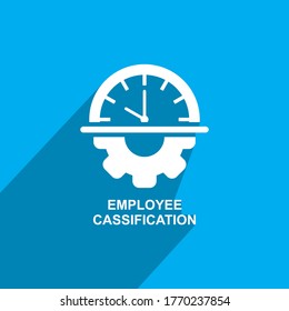 Employee Classification Icon, Business Icon Vector