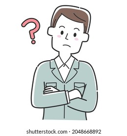 An employee of a construction shop who is in doubt