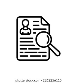 Employee Data Analysis icon in vector. Logotype