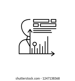 employee data icon. Element of business icon. Premium quality graphic design icon. Signs and symbols collection icon for websites, web design, mobile app