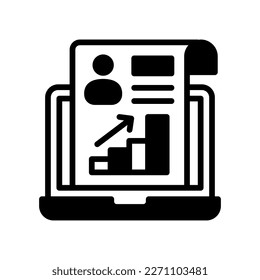Employee Data icon in vector. Logotype