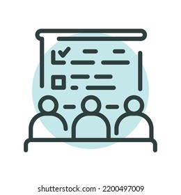 Employee development black line icon. Self development. Pictogram for web page.
