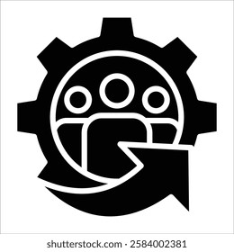 Employee Development Icon Element For Design