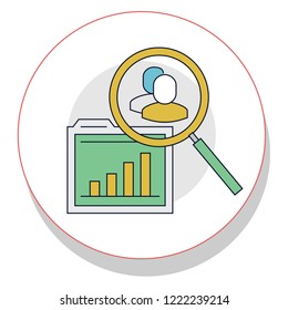 employee development icon trendy icon on white background for web graphic